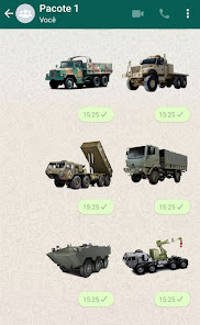 Screenshot 12 Stickers Caminhões Militares android