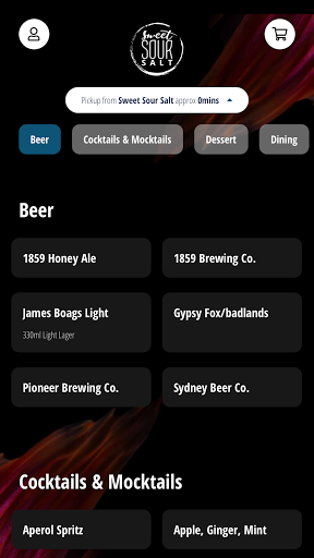 Android application Sweet Sour Salt screenshort