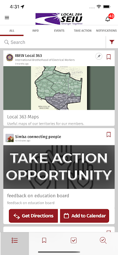 SEIU 284 Screen 3