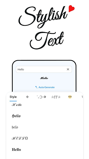Screenshot of Stylish Text- Letter Style Art