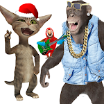 Cover Image of Descargar Mono que habla y baila, loro que canta y gato que habla  APK