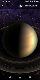 Captura de pantalla de Planets Live Wallpaper Plus