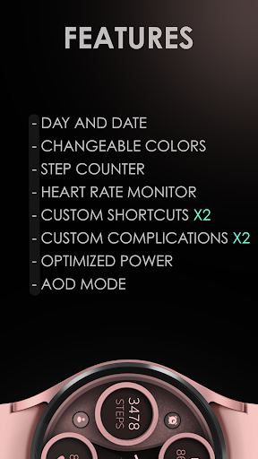 Digital Pink watch face