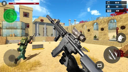 Counter War: 精英 手機遊戲 火焰山 槍戰 手機