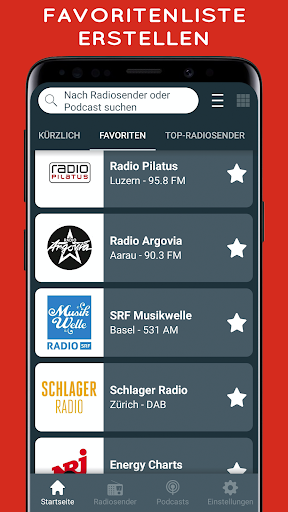 Radio Swiss - radio online Screen 3
