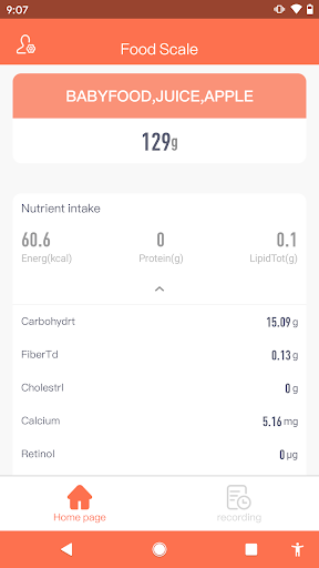 Food Scale Screen 3