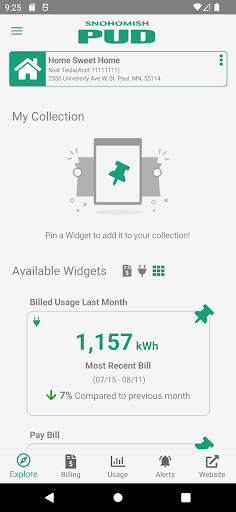 Android application MySnoPUD screenshort
