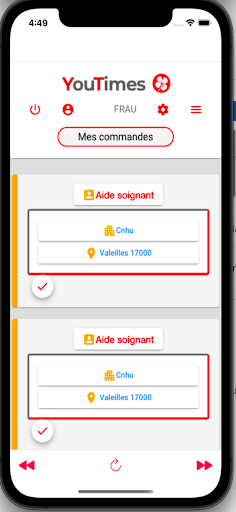 Android application YouTimes screenshort