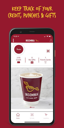 Android application Insomnia Coffee UK screenshort