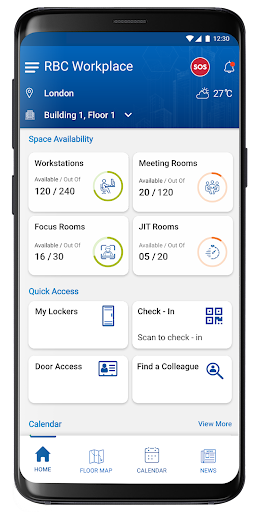 Android application RBC Workplace screenshort