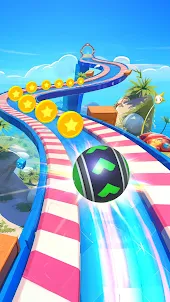 3D Super Rolling Ball Race