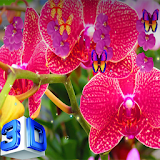 Orchid Live Wallpaper - Screen Lock, Sensor, Auto icon