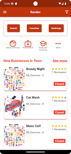Android application Randev screenshort