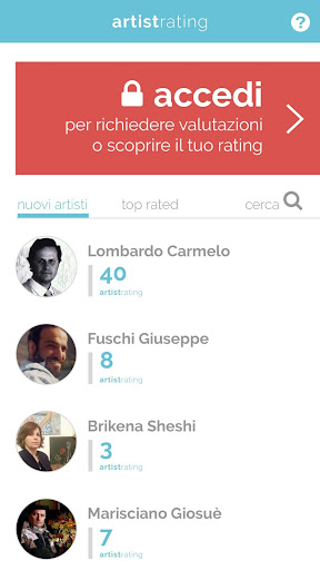 Artist Rating Screen 2