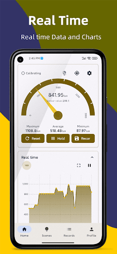 Android application Light Meter - Lux & FC screenshort