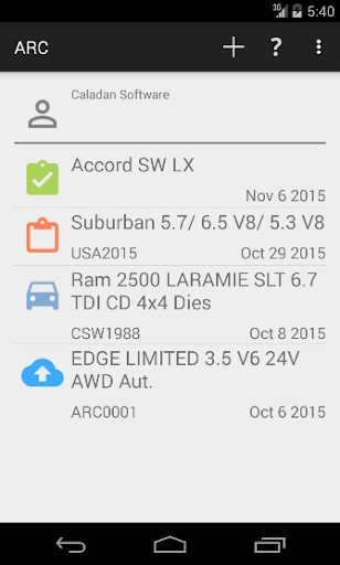 Android application ARC screenshort