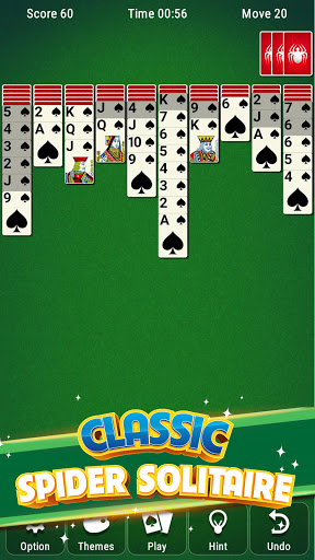Android application Spider Solitaire screenshort