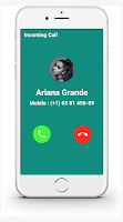 Ariana Grande Call You - Video Call Chat Simulator APK ภาพหน้าจอ #2