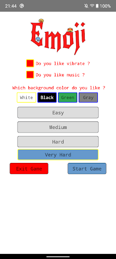 Android application Emoji connect screenshort