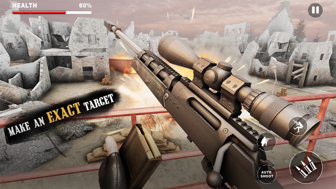 Screenshot 5 Juegos de francotiradores de la guerra mundial ww2 android