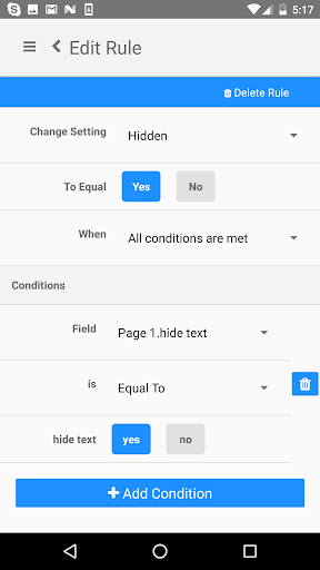 Android application eFRS - Field Reporting System screenshort