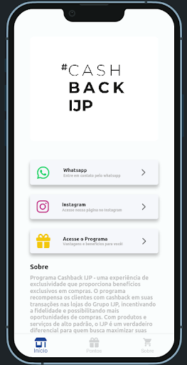 Android application CASHBACK IJP screenshort