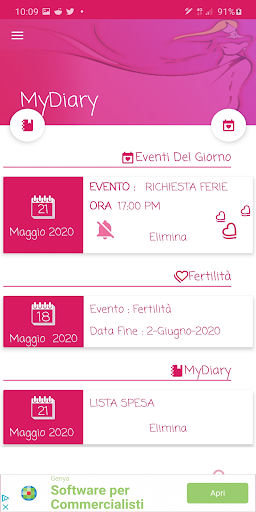 MyDiary Screen 2