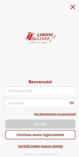 Android application Lirosi Linee screenshort