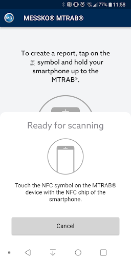 Android application MESSKO® MTRAB® screenshort
