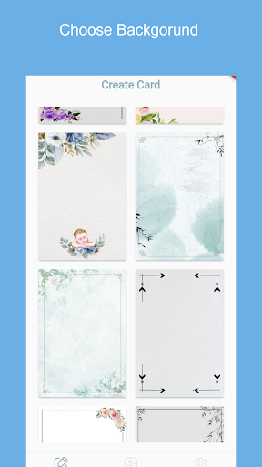 Screenshot of Baby Shower Card Maker