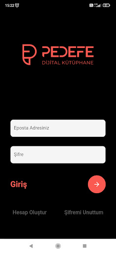 Android application PEDEFE screenshort