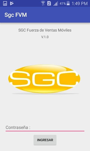 Android application Mayasis SGC Móvil screenshort