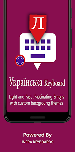 Ukrainian English Keyboard 2020: Infra Keyboard 1