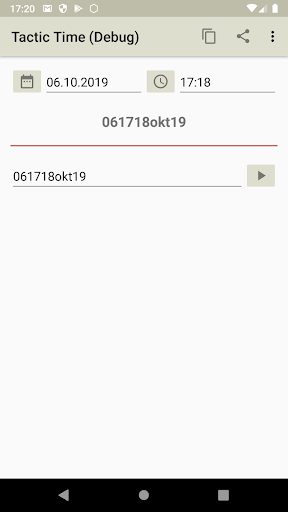 Android application Tactic Time screenshort