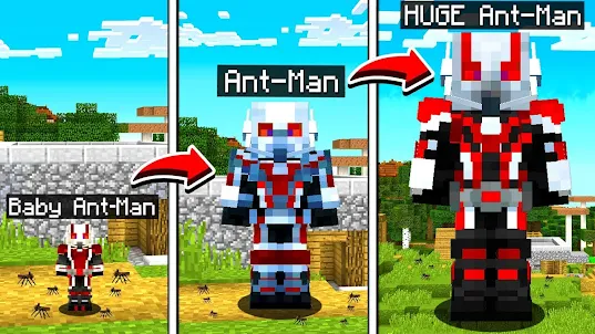 Ant Man Hero Skin Mod For MCPE