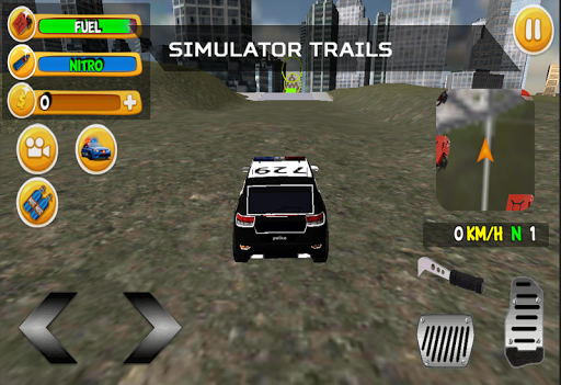Android application Police 4x4 Jeep Simulator 3D screenshort