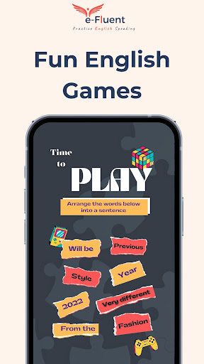e-Fluent: English Speaking App Screen 2