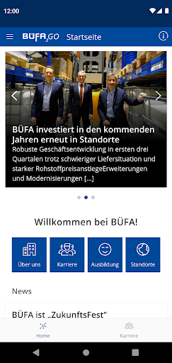 Android application BÜFA2go screenshort
