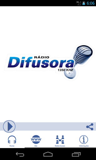 Android application Rádio Difusora - Três Passos screenshort