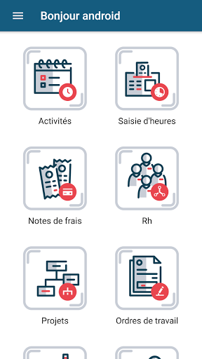 Android application AUBEP ERP - Mobile screenshort