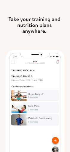 Q Fitness and Wellness Screen 3