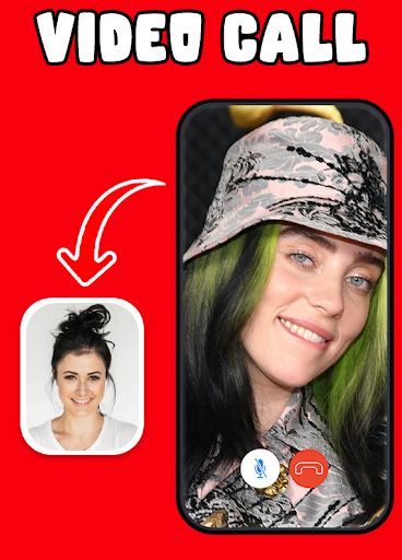 Billie Eilish Fake Video Call Screen 2