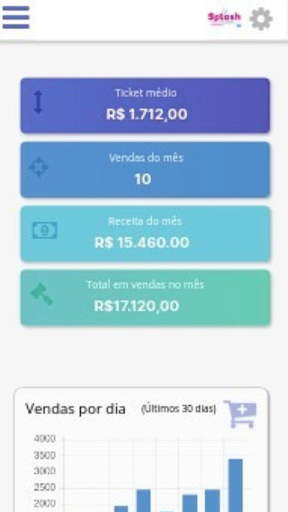 Android application Chartei Sistema de Gestão ERP screenshort