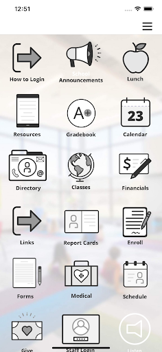Android application First Immanuel Lutheran School screenshort