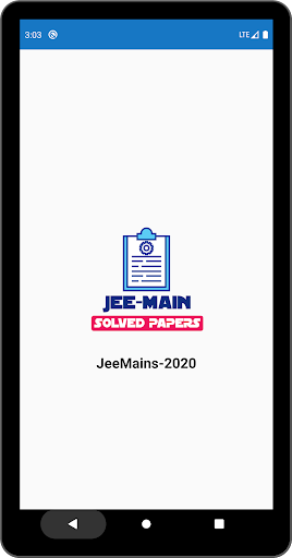 Android application JEE Mains Previous Years screenshort