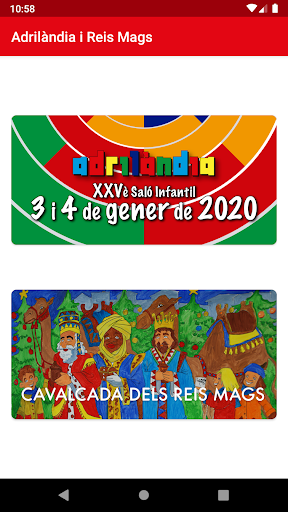 Android application Adrilàndia i Calvalcada dels R screenshort