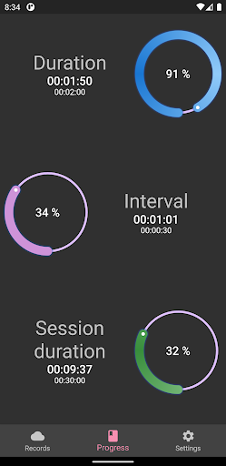 Contraction timer - PinkBird Screen 3