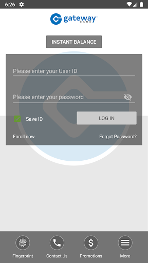 Gateway Mobile App Screen 2