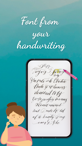 Android application HandWriting Font Maker screenshort