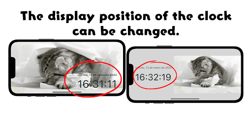 Cat Clock App Pro. Screen 3